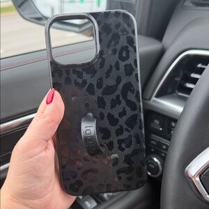 Loopy Case Black Leopard Print Phone Case